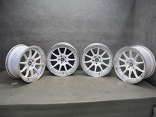 SET OF 4 ESR CS12 R18 18" WHEEL RIM 18x9.5J ET35 5x114.3 WHITE SILVER