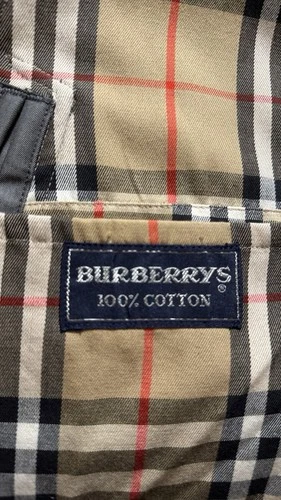 Burberry London Men's Canvas Trench Coat | Made in England | Gray | Size 52 image 4