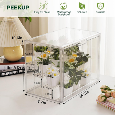 Clear Mini Greenhouse Indoor, Small Portable Tabletop Green House