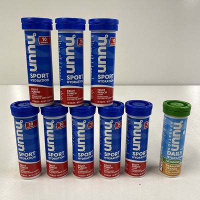 LOT x90 NUUN Sport Hydration Tablets FRUIT PUNCH  Electrolyte Drink Mix  *1/27