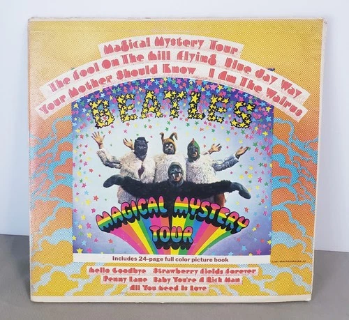 Vintage Beatles Vinyl Magical Mystery Tour LP 1967 Capitol SMAL-2835 Psych Rock