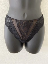 Dita Von Teese Black Fauve G-String Sexy Lingerie Underwear Lace Size L