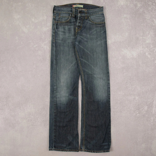 90'S Levi's 6501-0185 Euro model black denim straight denim pants men's w29 equivalent vintage /evb009042