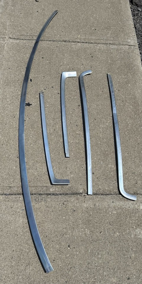 8096 Ford F150 Bronco OEM Chrome 5 Pc Windshield Trim Surround window