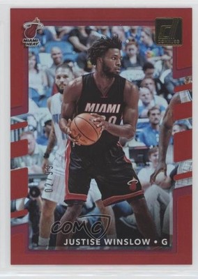 2017-18 Panini Donruss Holo Red Laser 2/99 Justise Winslow #78 2d7