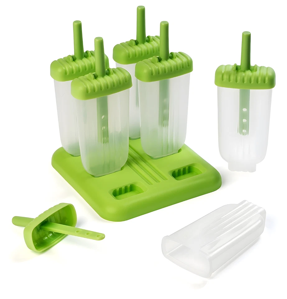 AVANA Eisformen 6 Stück Eis am Stiel Wassereis Eiscreme Formen Grün - Bild 3 von 4