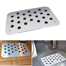 Universal Car Floor Mat Heel Pad, Aluminum Alloy Footrest Plate, Screws, Truck