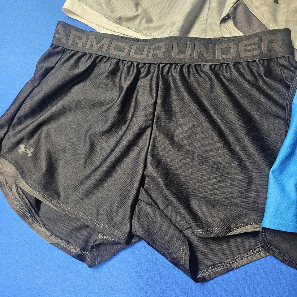 Lot of 4 Under Armour Women's Shorts Loose Athletic Sports Gray Black- Size M - Image 2 of 4