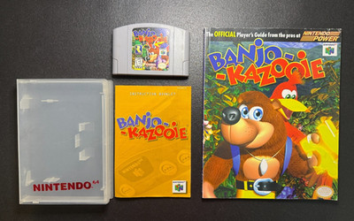 1998 Nintendo N64 BANJO KAZOOIE and Nintendo Power Player's Guide