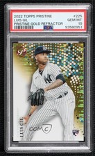 2022 Topps Pristine Gold Pulsar Refractor 34/50 Luis Gil #225 PSA 10 GEM MT r7o