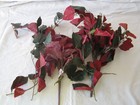 Lot of RED & GREEN Artificial Floral BUSH LEAVES Tree Branches Greenery Decor — photo 2