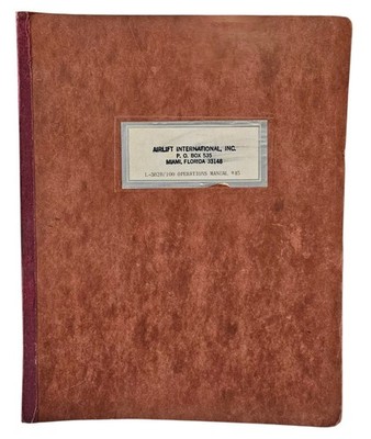 Lockheed L-382B/100 Hercules Pilot's Operations Manual
