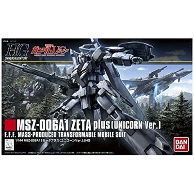 BANDAI HG Gundam 1/144 MSZ-006A1 ZETA plus Unicorn Ver. Plastic