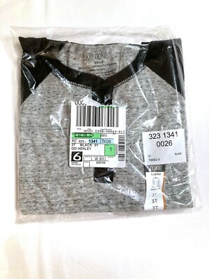 JCPenney Okie Dokie Boy's 3T Grey Henley Top NEW!