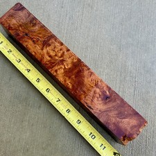 Amboyna Burl Wood Pool Cue Knife Scales Pen Blanks 11 1/3  X 1 7/8  x 2  