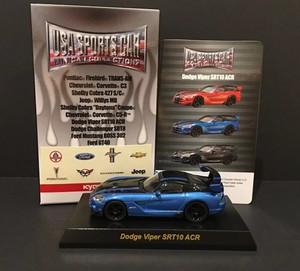 Kyosho 1 64 Usa Sports Car Dodge Viper Srt10 Acr Blue Diecast Car Model Ebay