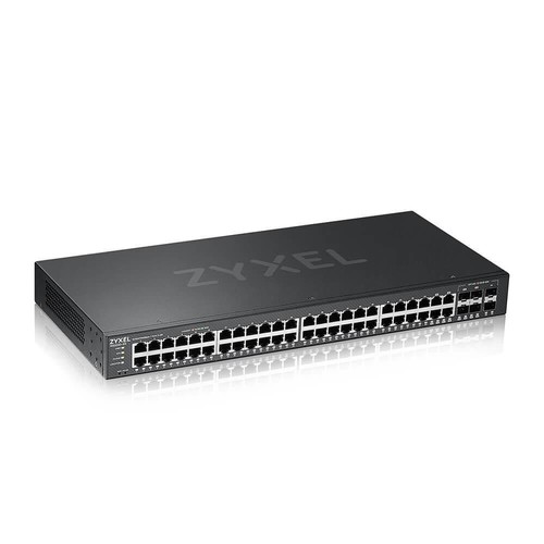Zyxel Switch Di Rete Non Gestito GS1100-24E - 24 Porte Gigabit Ethernet (10/100/1000) - Switch In Metallo Nero Per Ufficio O Casa