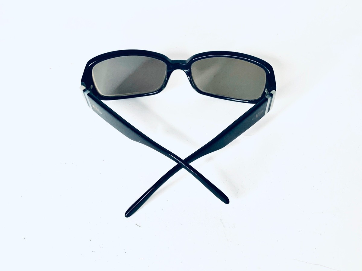 Valentino Oversized Black Rectangular Frame w Wide Temples 