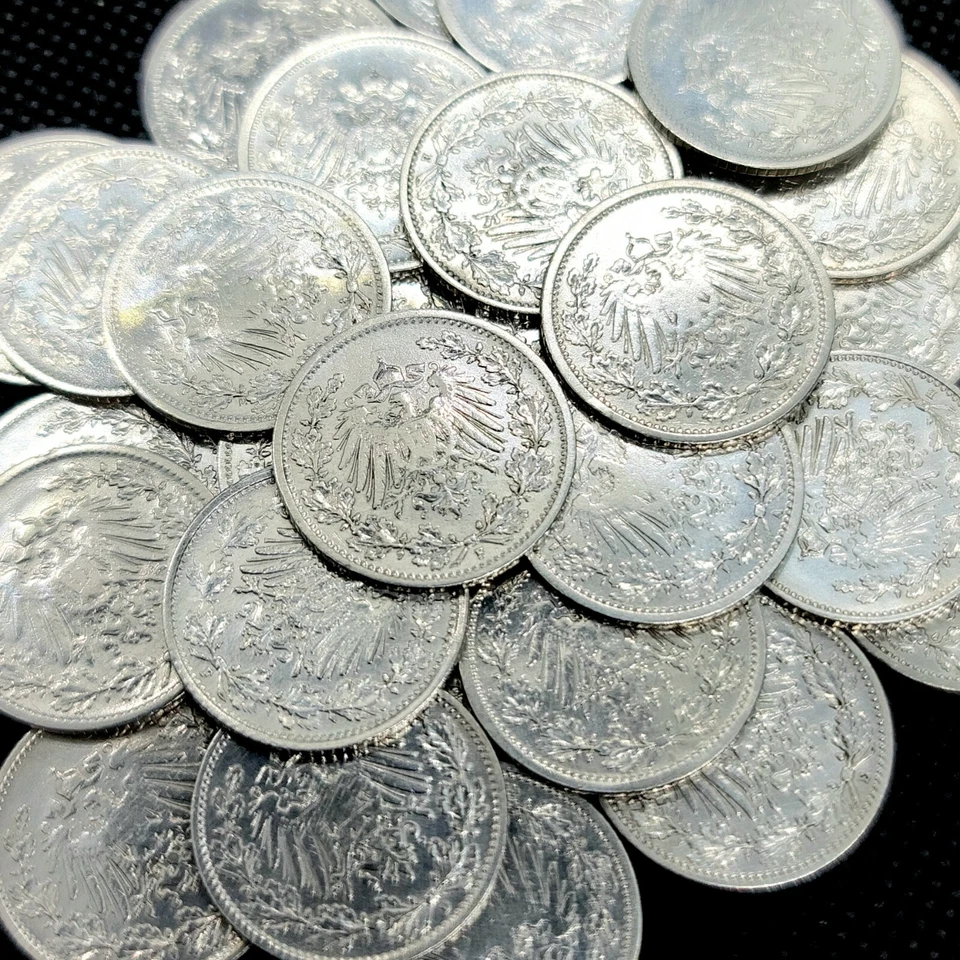 Deutsches Reich *Beautiful* German Empire 1/2 (Half) Mark 90% Silver Coin (.900) - Image 3 of 4