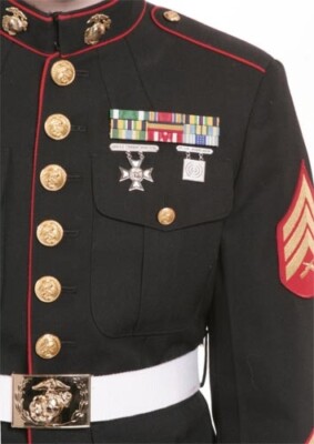 lcpl dress blues U.S. Marine Corps Men's Lance Corporal (E-3) Dress Blue Uniform Rank P –  GRANDPOPSARMYNAVY