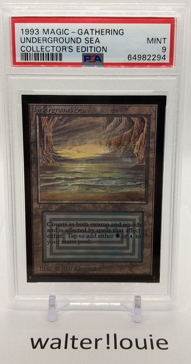 マジック：ザ・ギャザリング 1994 Underground Sea PSA 9 MTG Magic the Gathering Underground Sea PSA 9 Mint Collectors