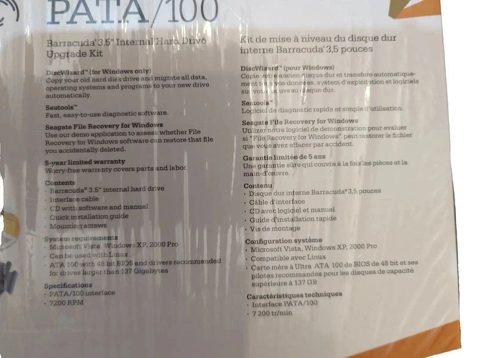 Seagate PATA/100 Barracuda 3.5"650 GB Internal Hard Drive Upgrade Kit - Image 3 of 4