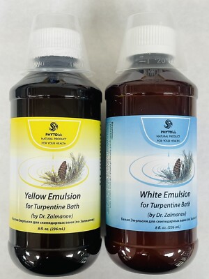 Zalmanov's DETOX Turpentine Bath Emulsion White / Yellow 236 ml / 8 Fl Oz