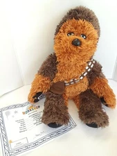 Build a Bear Chewbacca Plush 2017 Discontinued Star Wars w/ Downtown Disney Bag
