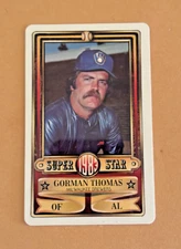 1983 PERMA GRAPHIC==SUPER STAR #-32 GORMAN THOMAS==MILWAUKEE BREWERS