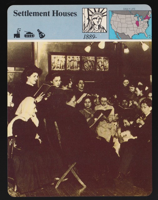 SETTLEMENT HOUSES Hull House Chicago 1910 Photo 1981 STORY OF AMERICA
