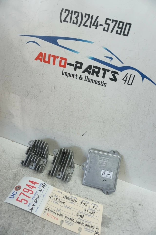 2013 2015 BMW X1 E84 HEADLIGHT  LED MAIN LIGHT CONTROL UNIT MODULE OEM UC57944 - Image 2 of 4