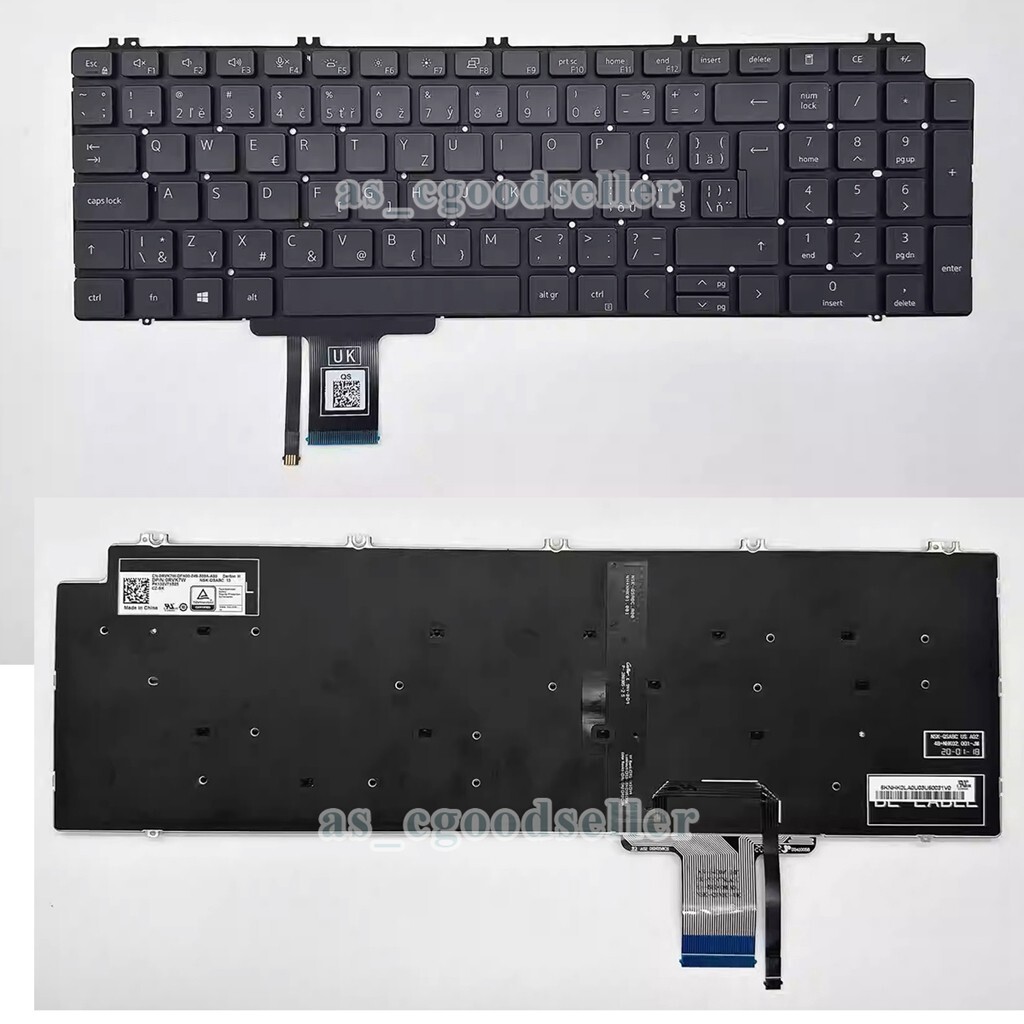 New for DELL Precision 7550 7560 7750 7760 0P2RFG 0P2K2J Keyboard SP US ...