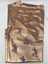NEW Disney Parks Mickey Mouse Rose Gold Metallic Womens Leggings Size XL/1X NWT