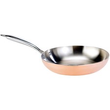 TS Kupferpfanne: Kupfer-Bratpfanne (26 cm) (Kupferpfanne Induktion)