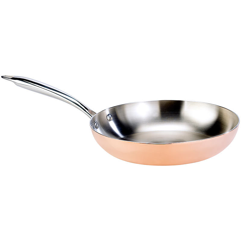 TS Pfanne Kupfer: Kupfer-Bratpfanne (26 cm) (Kupferpfanne Induktion)