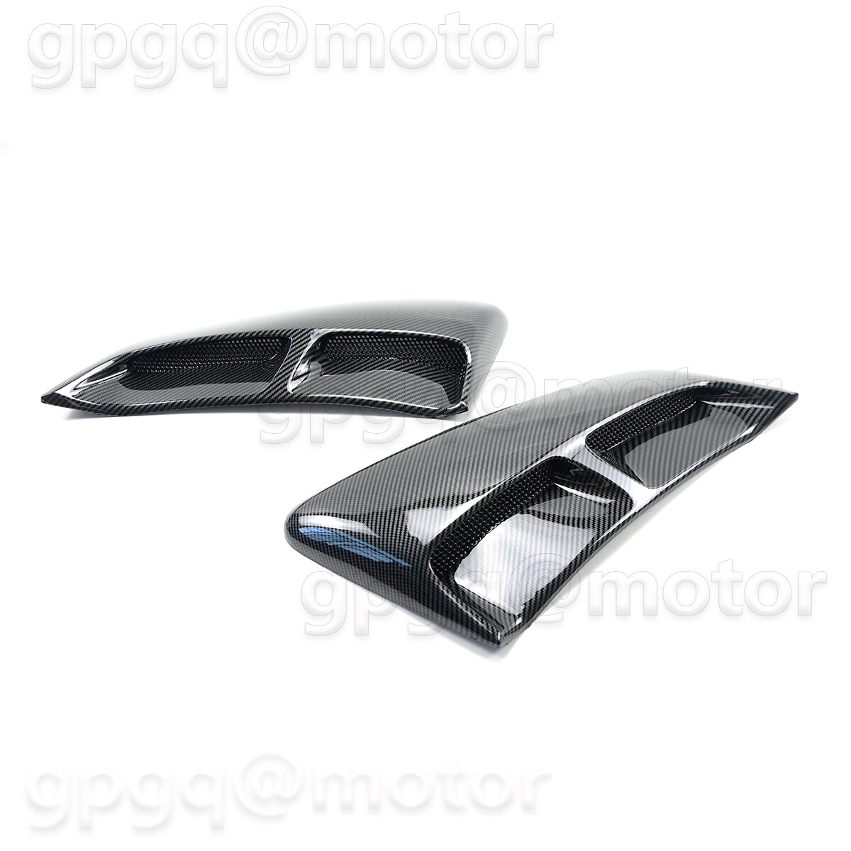Rear Fender Panel Side Body Flare Scoops Carbon Look For Ford Mustang 2015-23 V3