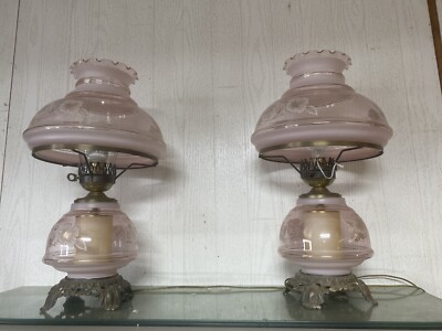 Vintage 1978 antique lamp Pair, Compare To Internet Price Of $330 A Piece