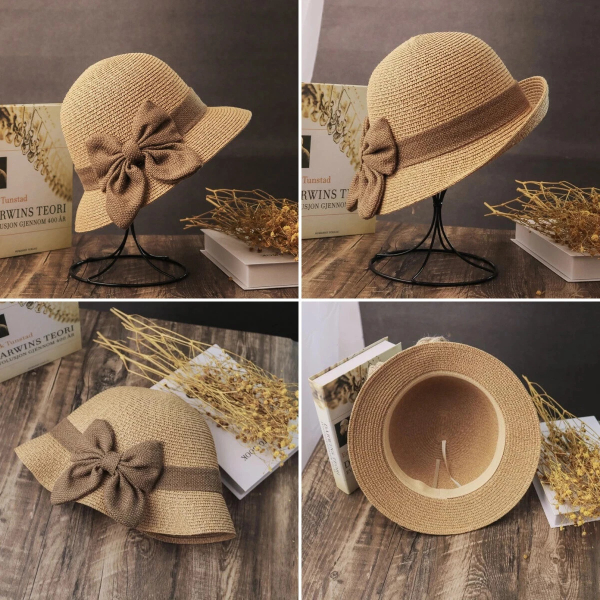 Straw Cloche Hat products for sale | eBay