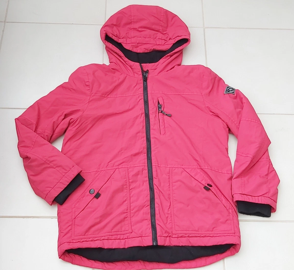 Kids George Red Boys Girls Hooded Jacket Winter Coat School Age 10