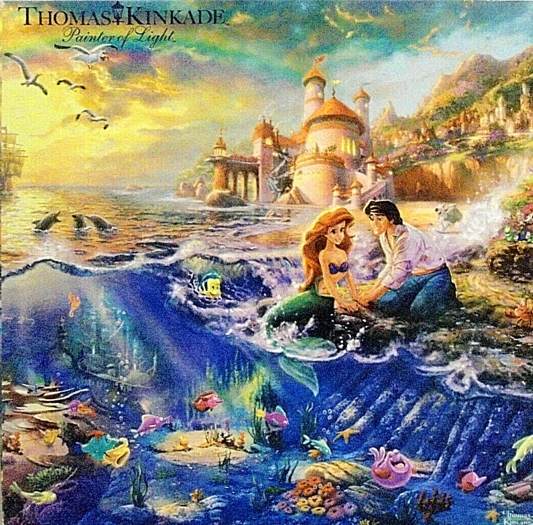 Thomas Kinkade Disney Dreams Collection The Little Mermaid 750 Pc