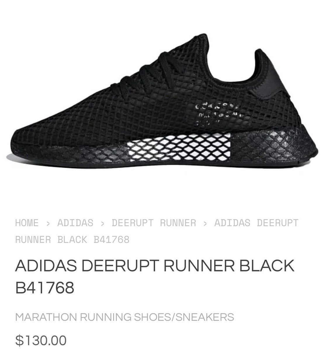 adidas gazelle silver green womens adidas Deerupt 'Double Black' B41768 • SneakerSouqq main image 0