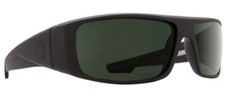 Spy Optic LOGAN Sunglasses - Soft MATTE Black / HAPPY Gray Green Lens NEW