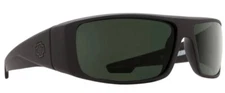 Spy Optic LOGAN Sunglasses - Soft Matte Black / Happy Gray Green POLAR NEW