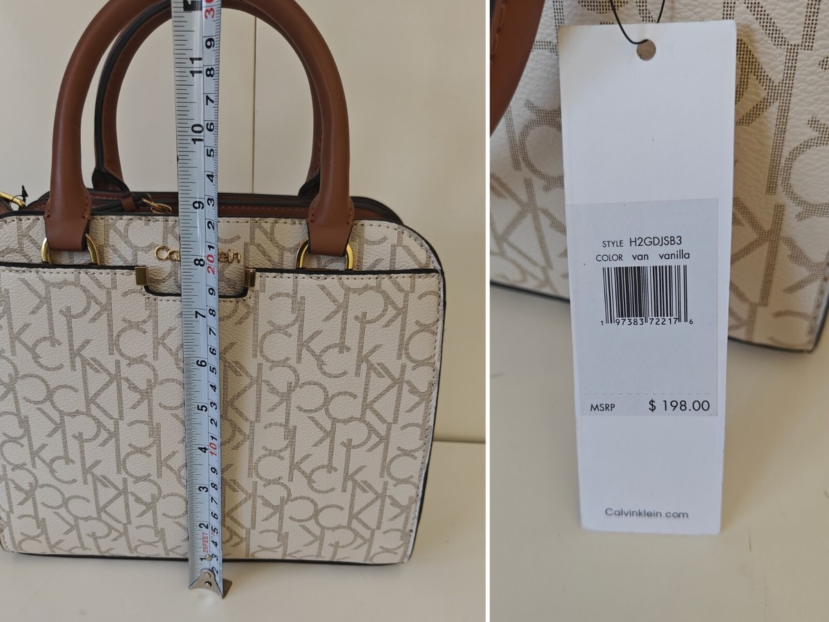 2と3 専用 NWT Calvin Klein Danica Women's Triple Compartment Satchel