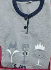 PIGIAMA SERAFINO CON BOTTONI MANICA LUNGA FELPATO INTIMI SEGRETI