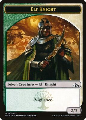 Elf Knight 2/2 MTG Guilds of Ravnica Token Multicolor NM x1 - Magic Card |  eBay