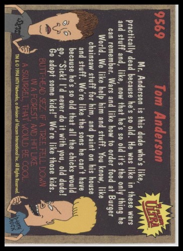 1994 Fleer Ultra Beavis and Butthead Cards - You Pick - Picture 96 of 101