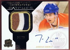 2010-11 THE CUP JORDAN EBERLE ROOKIE SIGNATURES PATCHES AUTO RARE OIL DROP 10-11