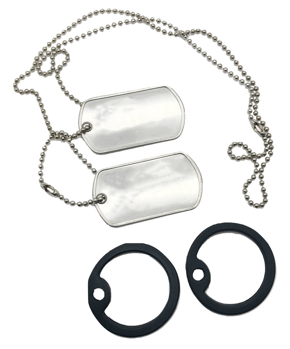 Set Etichette Personalizzate In Acciaio Inox Esercito Militare