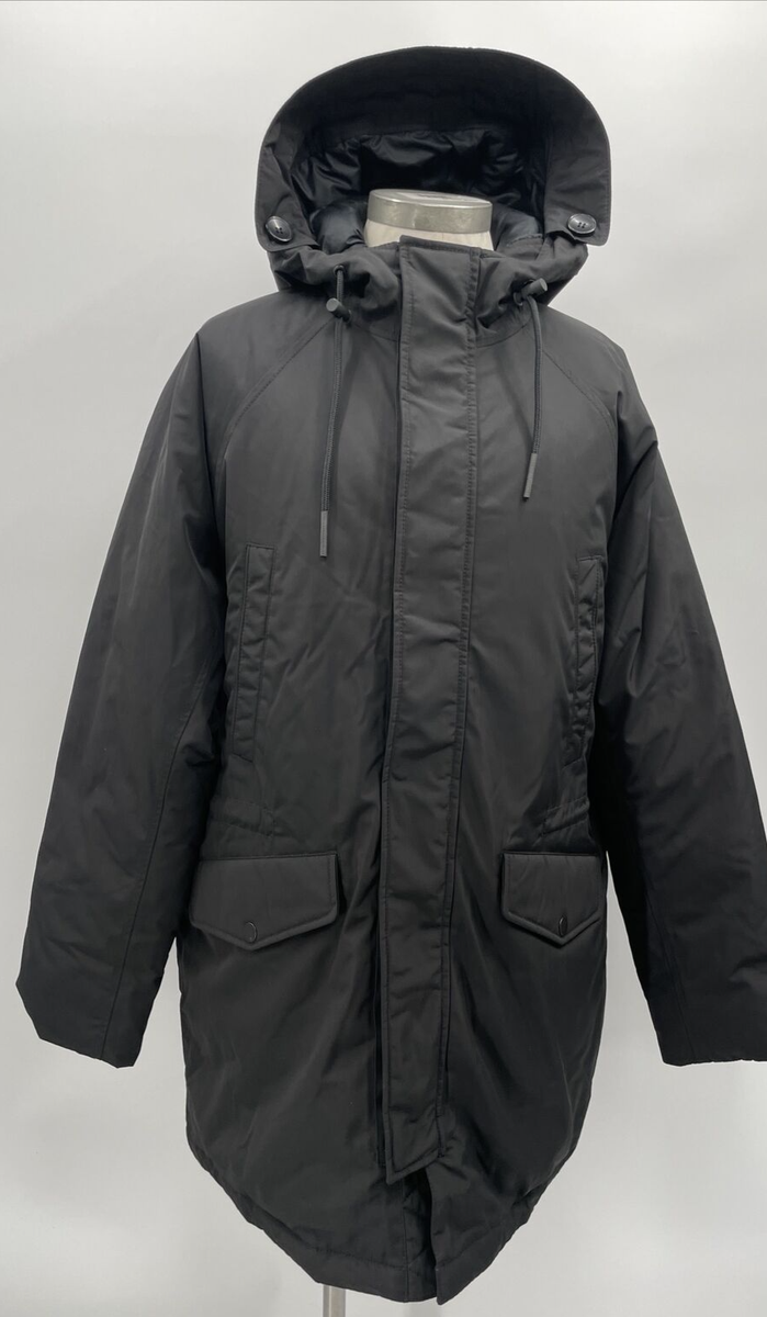 Everlane Women's The ReNew Long Parka Puffer Coat Pockets Hooded